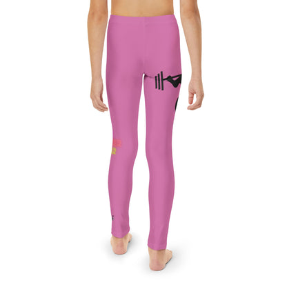 Youth Full-Length Leggings: Weightlifting Lite Pink