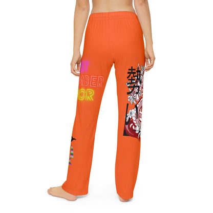 Kids Pajama Pants: Dragons Orange