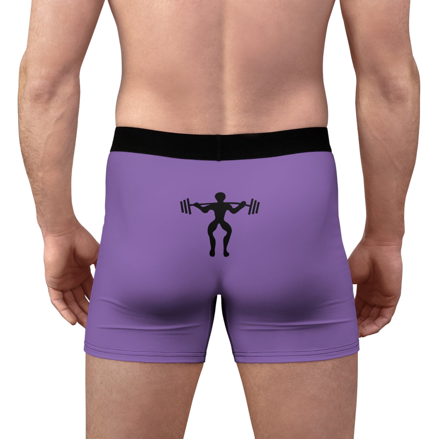 Men's Boxer Briefs: Weightlifting Lite Purple