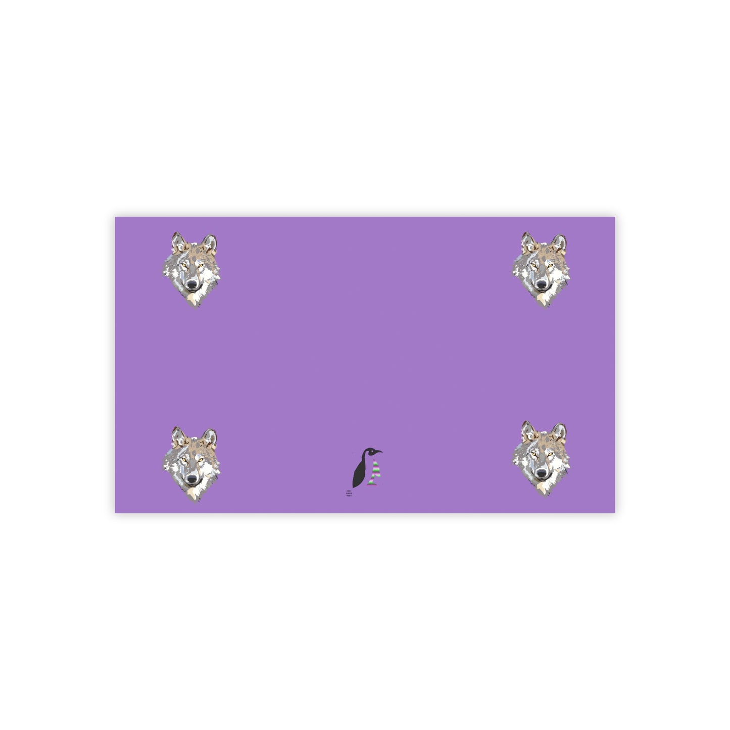 Post-it® Note Pads: Wolves Lite Purple