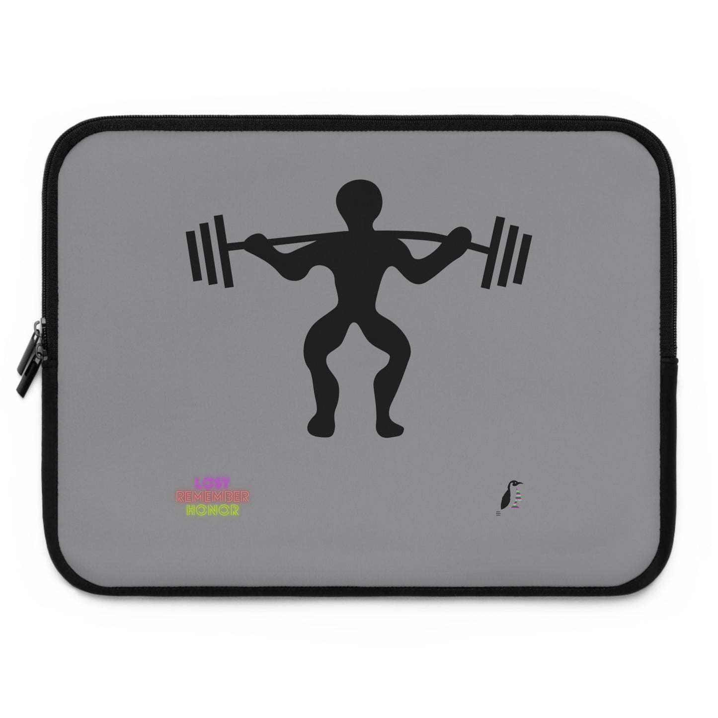 Laptop Sleeve: Weightlifting Grey