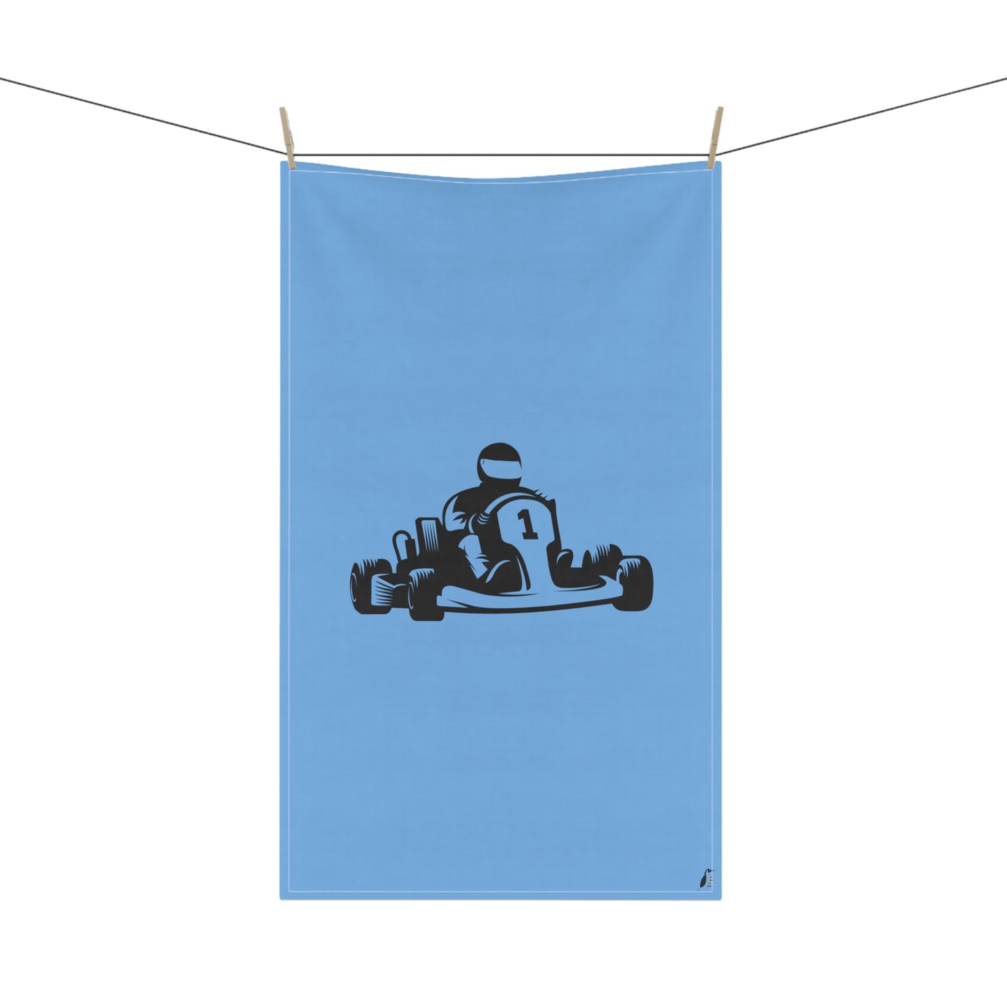 Kitchen Towel: Racing Lite Blue