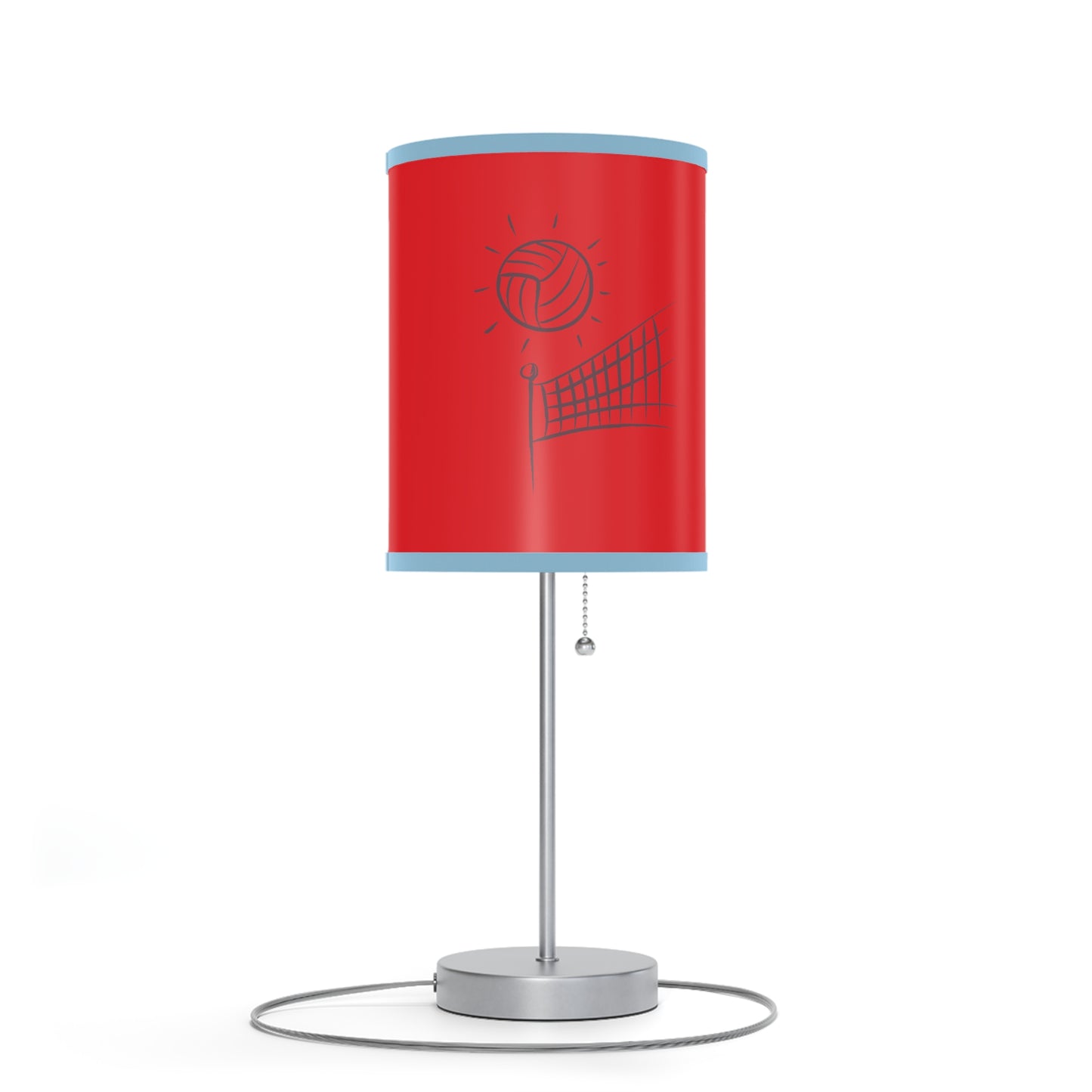 Lamp on a Stand, US|CA plug: Volleyball Red