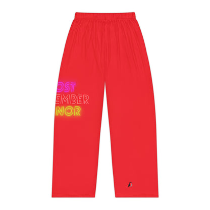Women's Pajama Pants: Lost Remember Honor Red