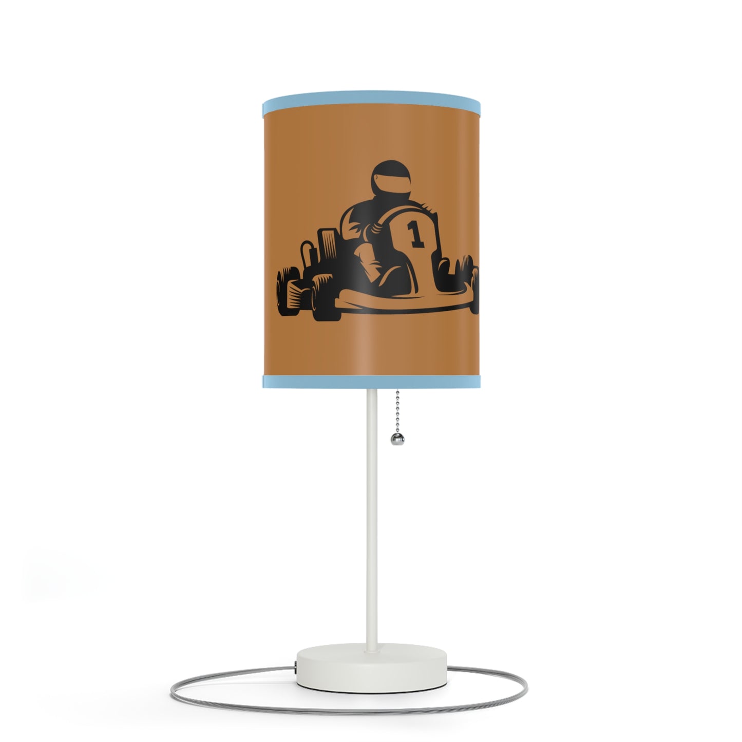 Lamp on a Stand, US|CA plug: Racing Lite Brown