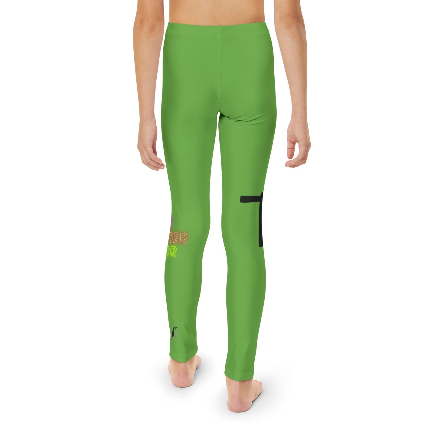 Youth Full-Length Leggings: Fishing Green