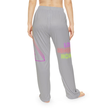 Women's Pajama Pants: Bowling Lite Grey