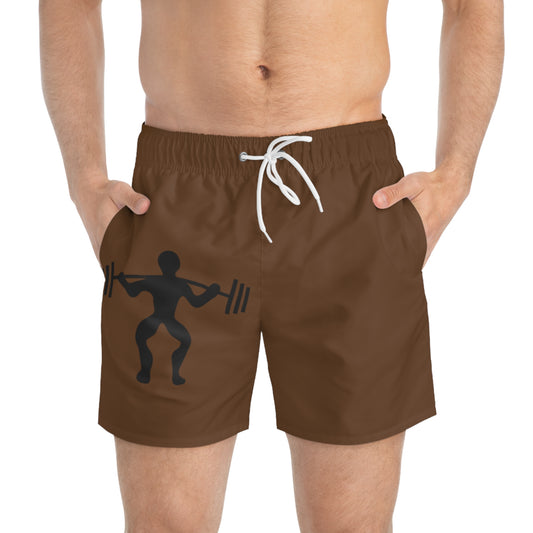 Swim Trunks: Weightlifting Brown