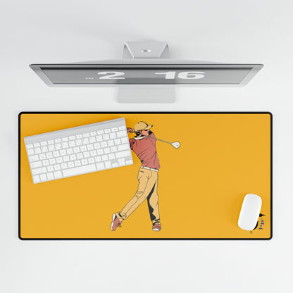 Desk Mats: Golf Yellow