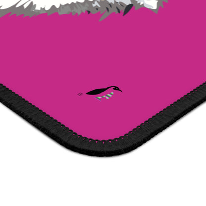 Gaming Mouse Pad: Wolves Pink