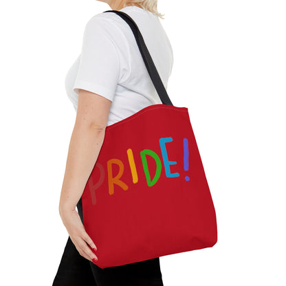 Tote Bag: LGBTQ Pride Dark Red