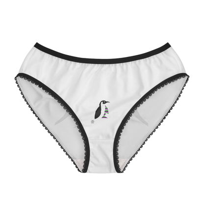 Women's Briefs: Wrestling White