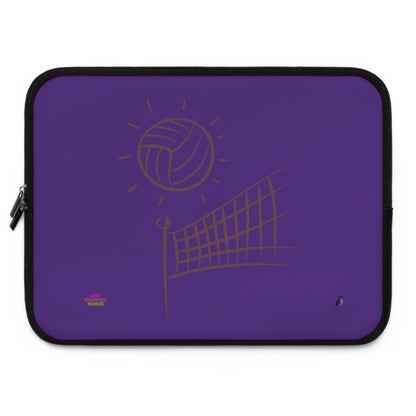 Laptop Sleeve: Volleyball Purple