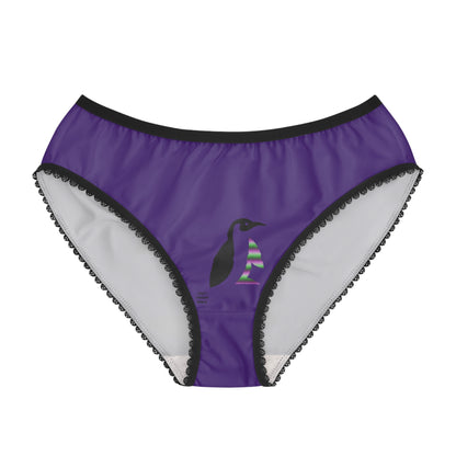 Women's Briefs: Skateboarding Purple