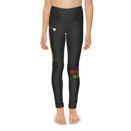 Youth Full-Length Leggings: Golf Black