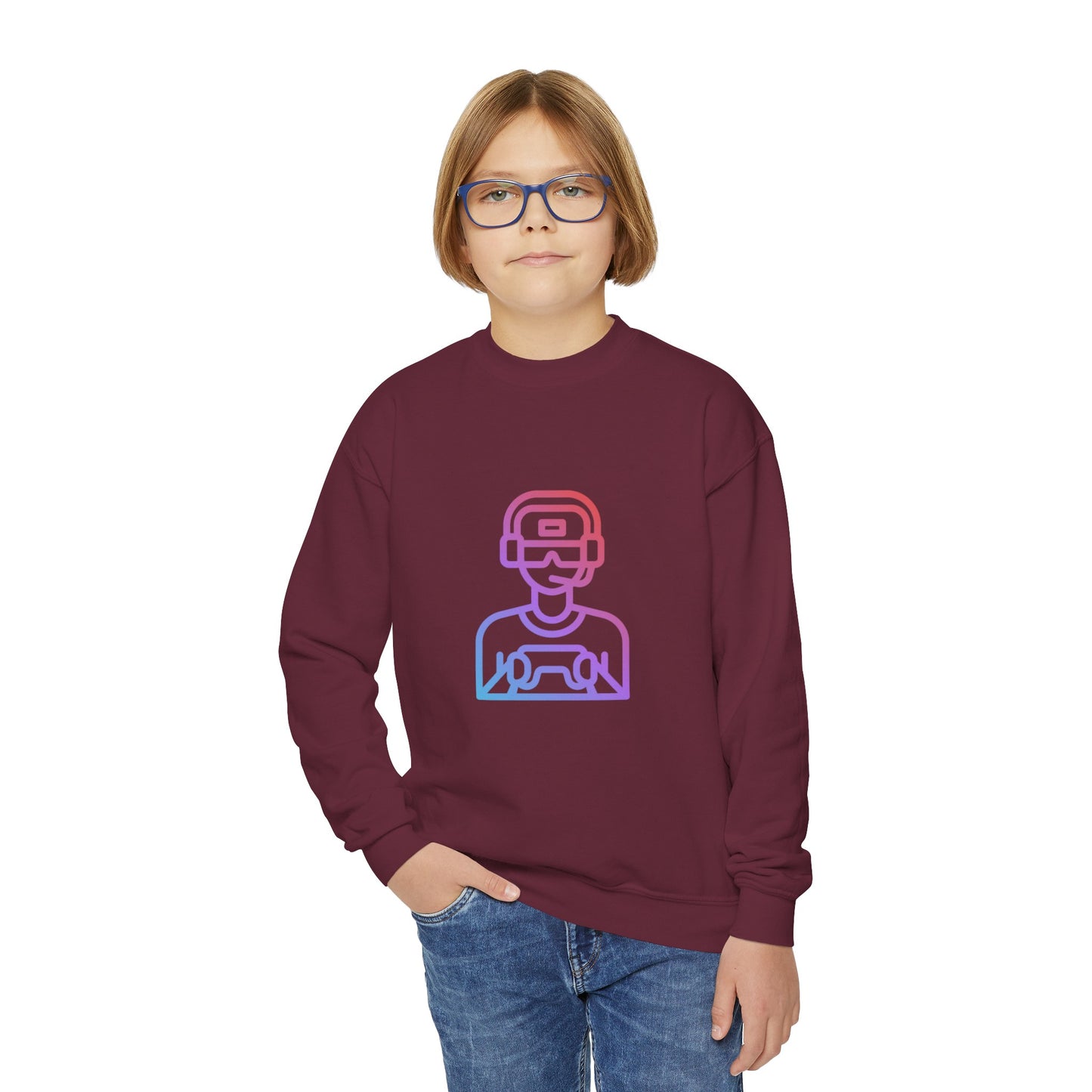 Youth Crewneck Sweatshirt: Gaming 