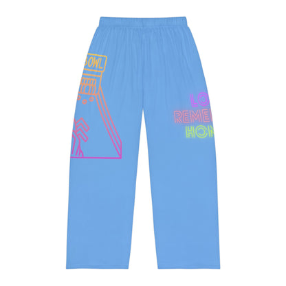 Men's Pajama Pants: Bowling Lite Blue