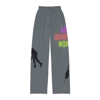 Kids Pajama Pants: Hockey Dark Grey