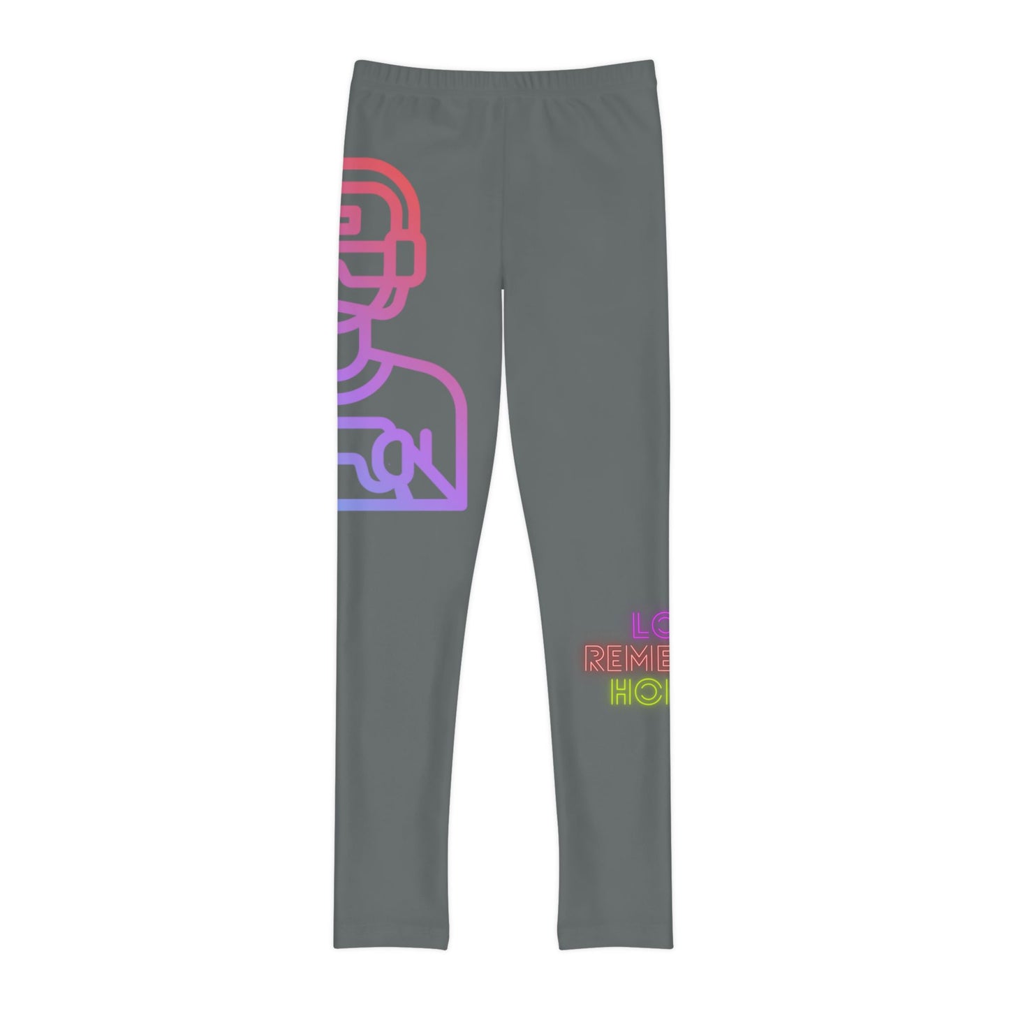 Youth Full-Length Leggings: Gaming Dark Grey