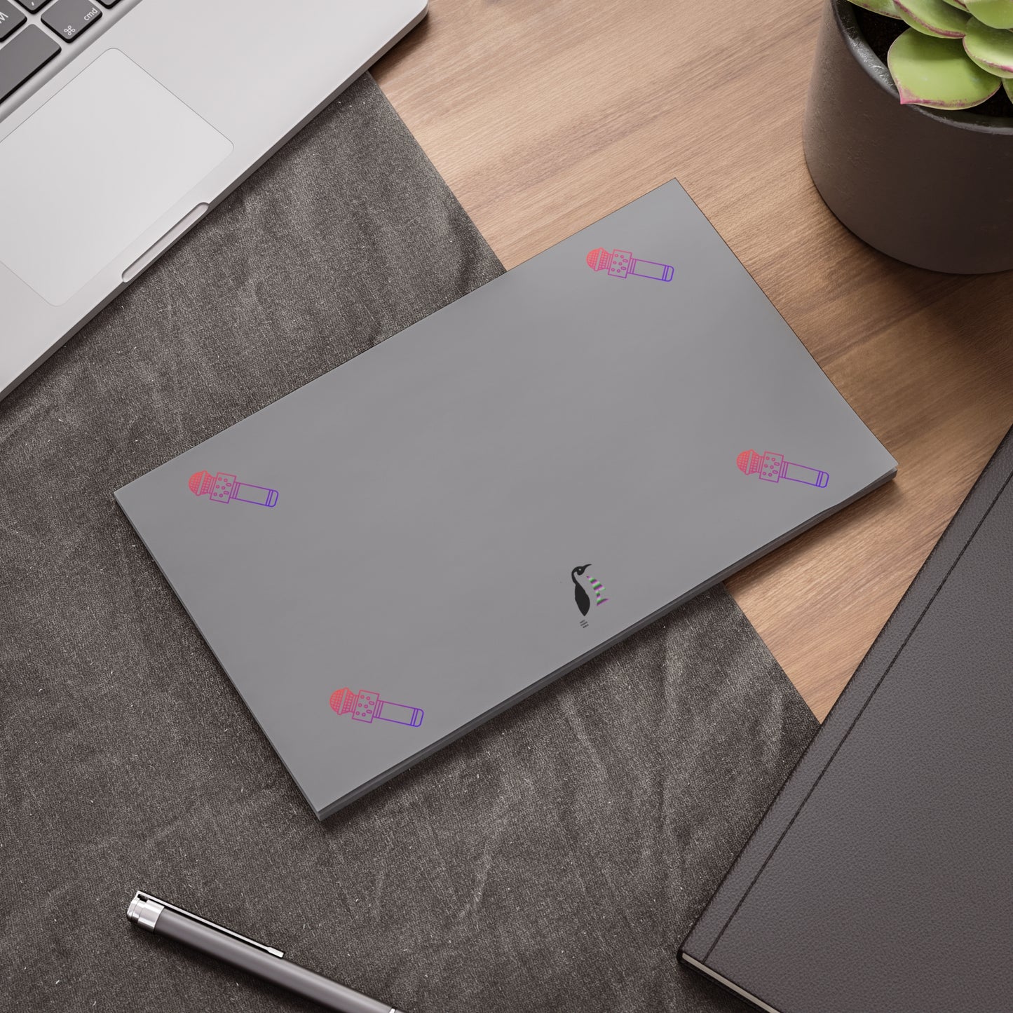 Post-it® Note Pads: Music Grey