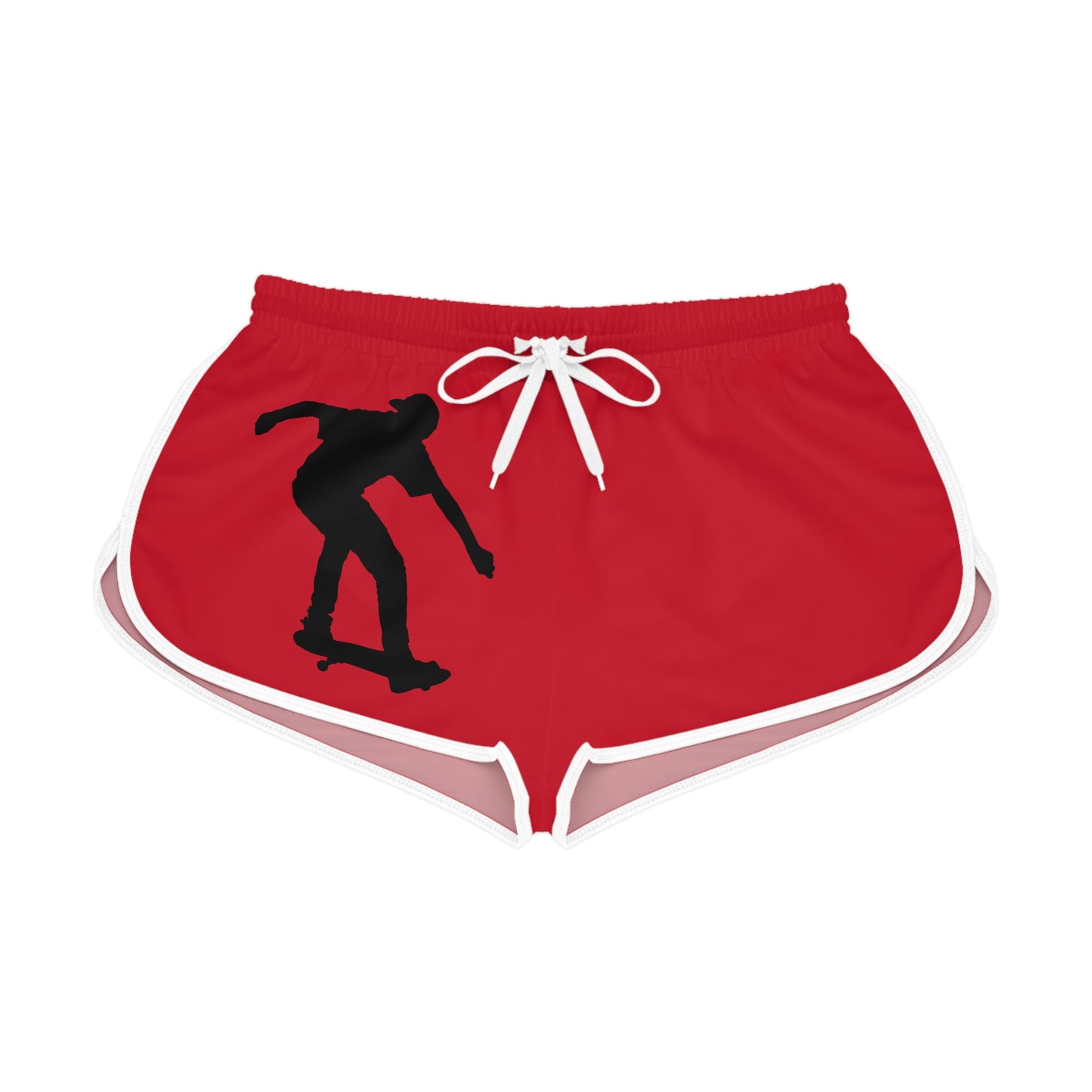 Women's Relaxed Shorts: Skateboarding Dark Red