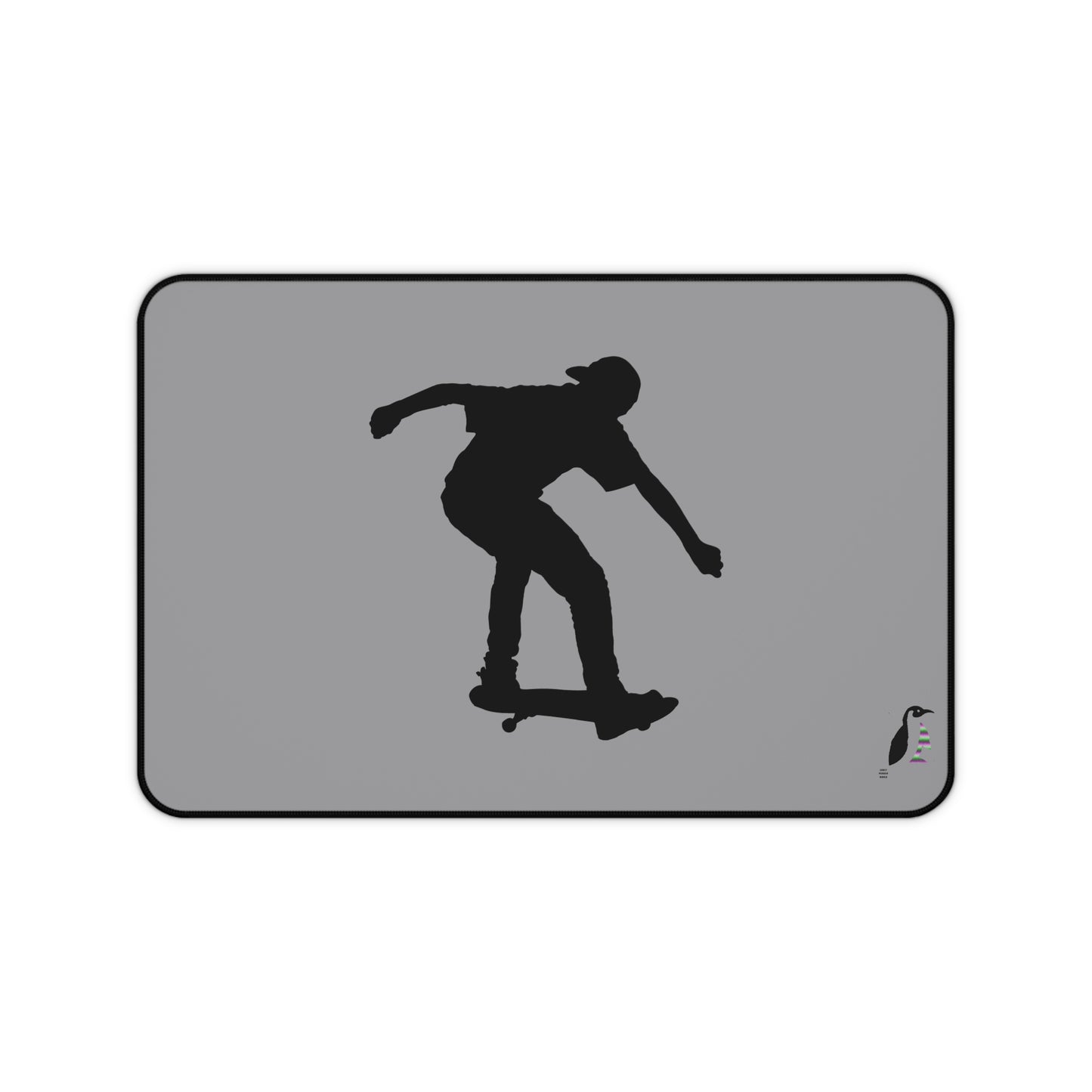 Desk Mat: Skateboarding Grey