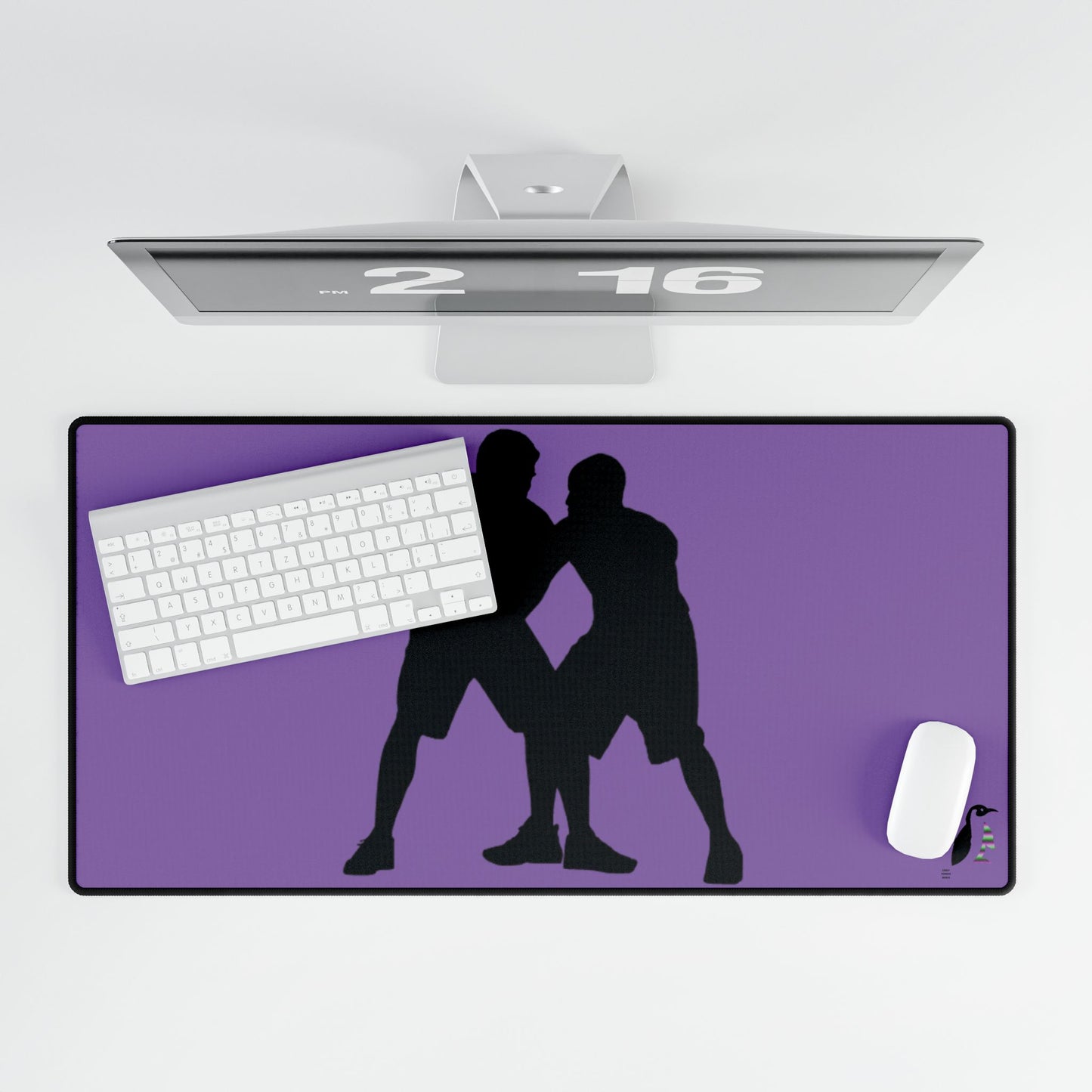 Desk Mats: Basketball Lite Purple