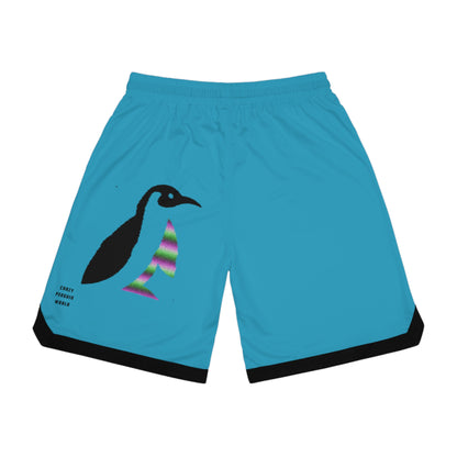 Basketball Rib Shorts: Lost Remember Honor Turquoise