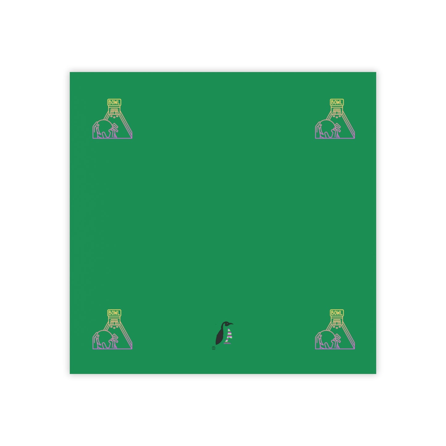 Post-it® Note Pads: Bowling Dark Green