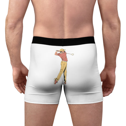 Men's Boxer Briefs: Golf White