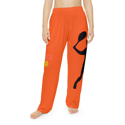 Women's Pajama Pants: Tennis Orange