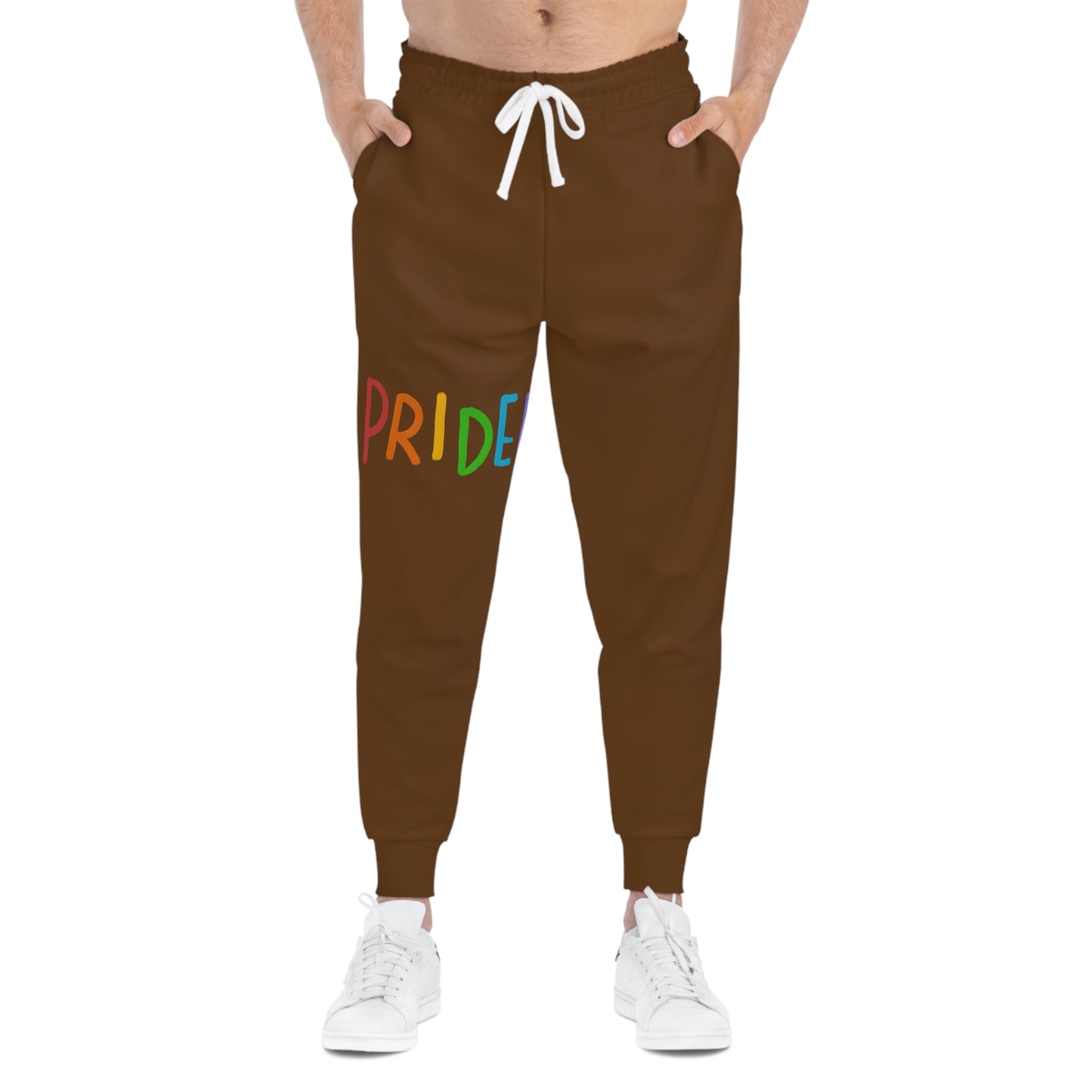 Athletic Joggers: LGBTQ Pride Brown