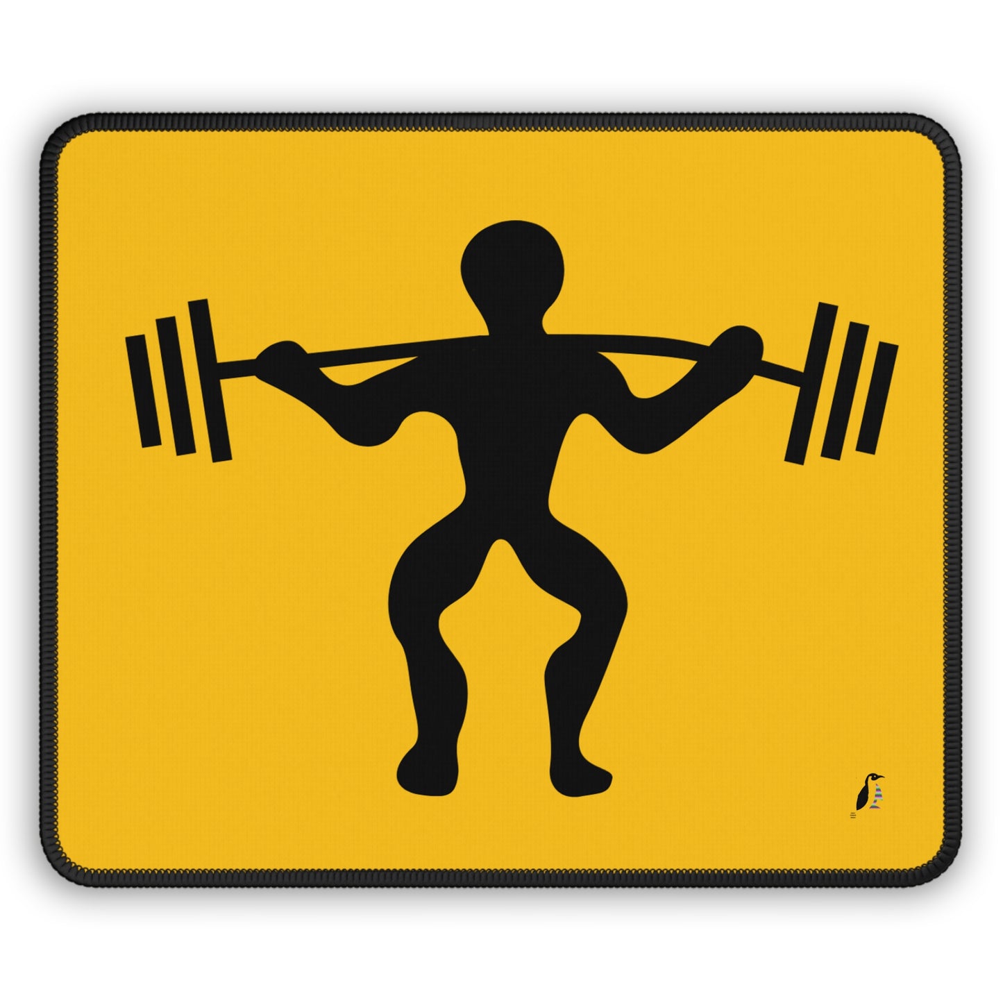 Gaming Mouse Pad: Weightlifting Yellow