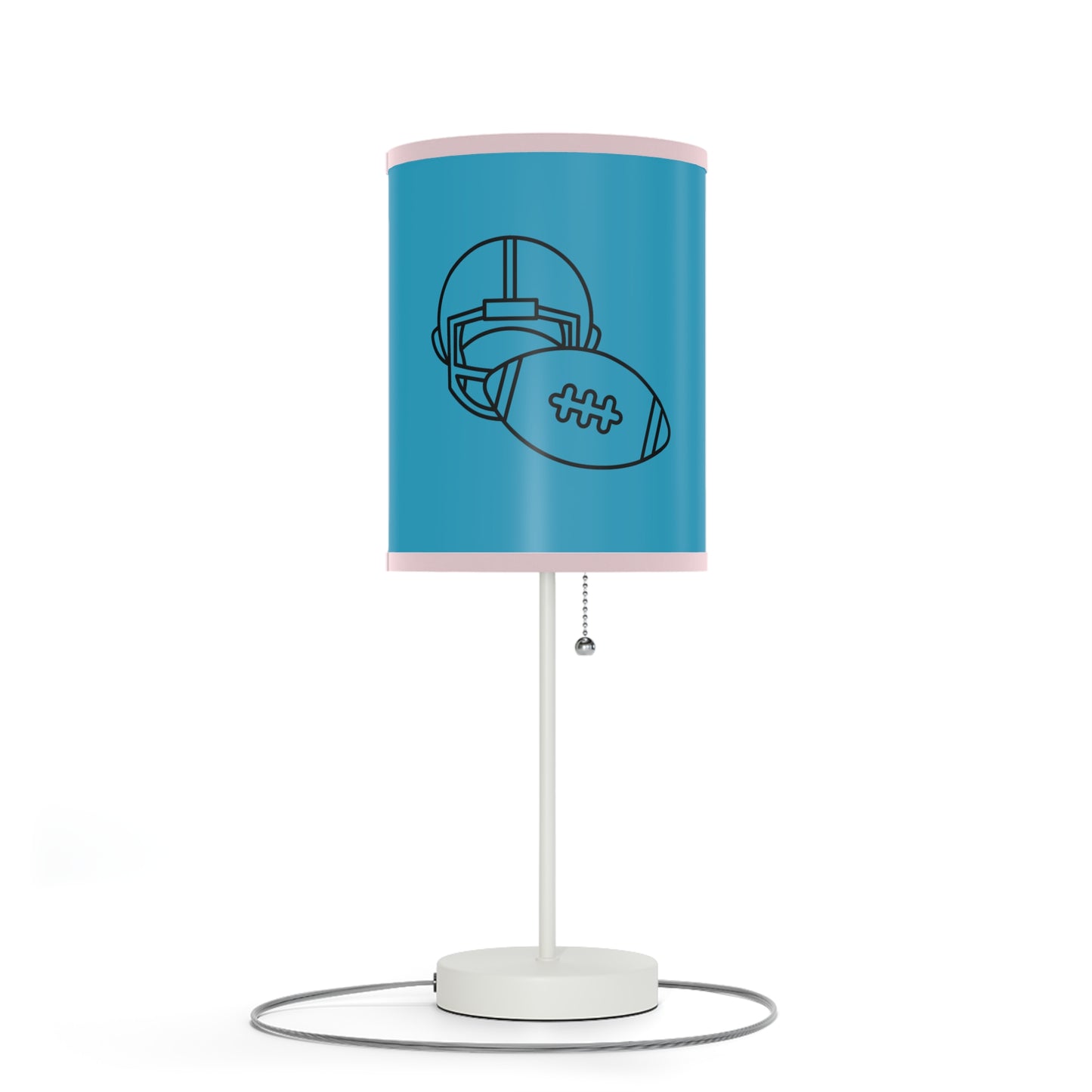 Lamp on a Stand, US|CA plug: Football Turquoise 