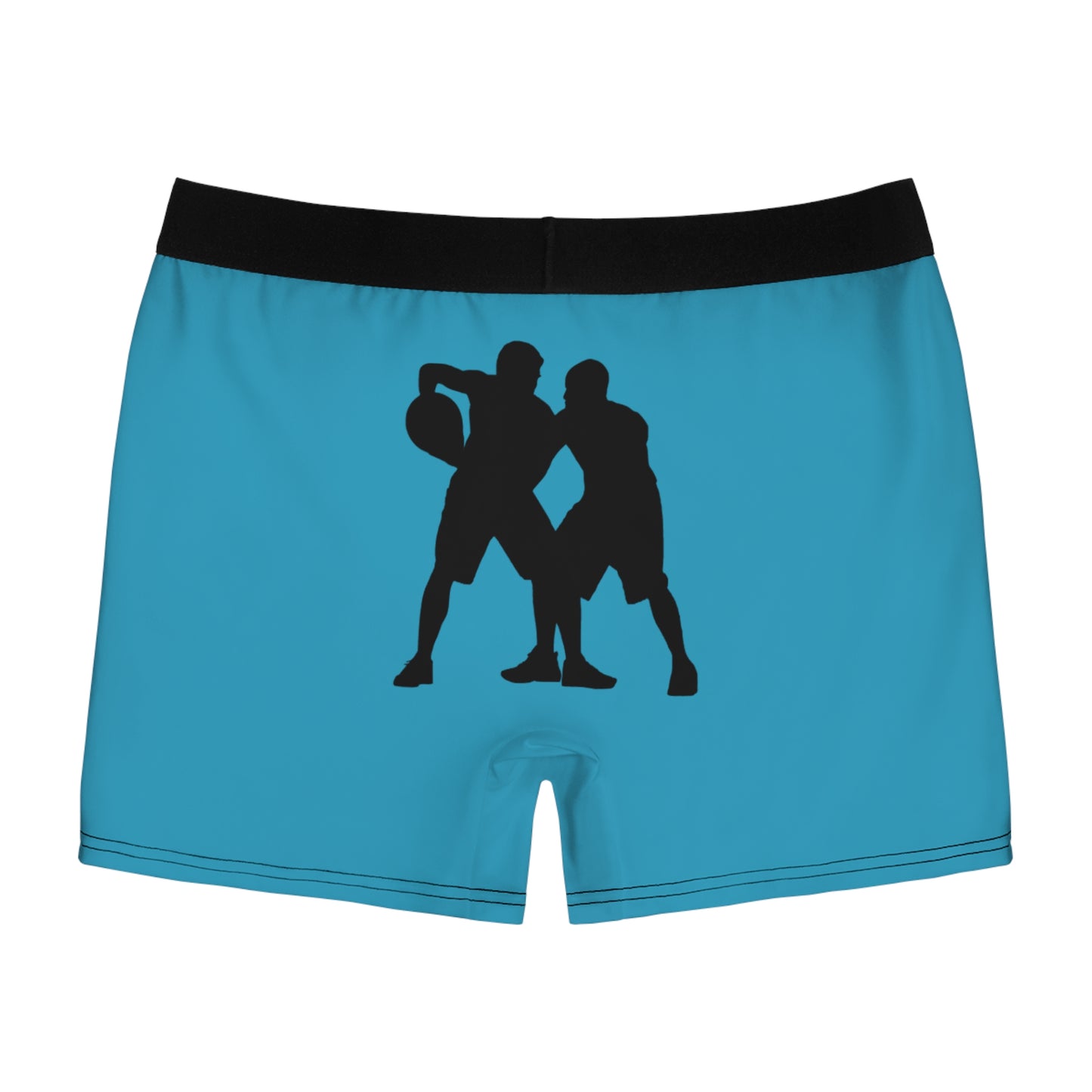 Men's Boxer Briefs: Basketball Turquoise