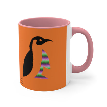 Accent Coffee Mug, 11oz: Crazy Penguin World Logo Crusta