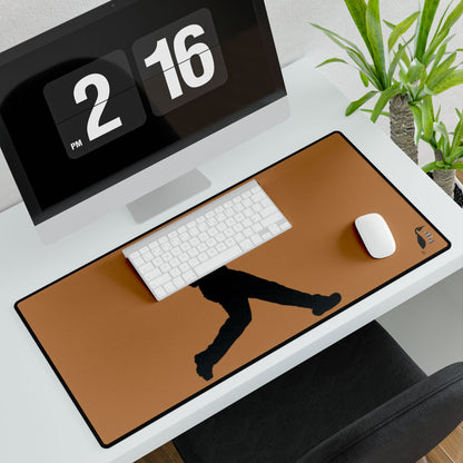 Desk Mats: Baseball Lite Brown