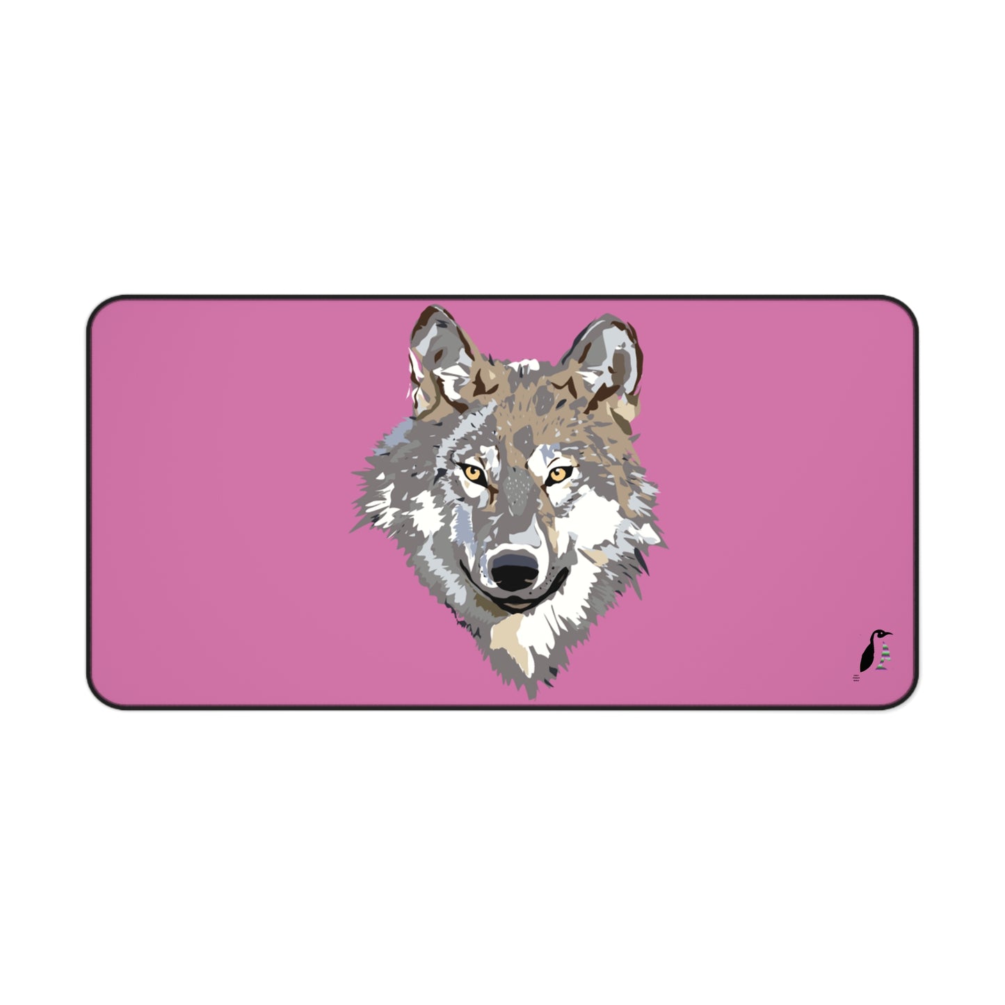 Desk Mat: Wolves Lite Pink