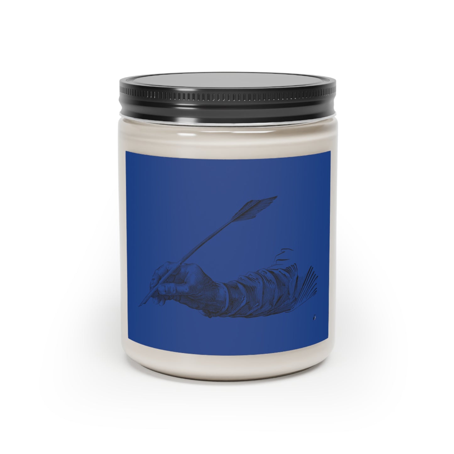 Scented Candle, 9oz: Writing Dark Blue
