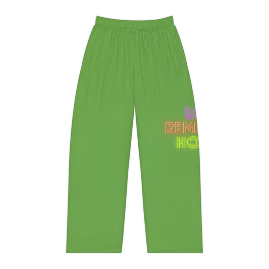 Women's Pajama Pants: Lost Remember Honor Green