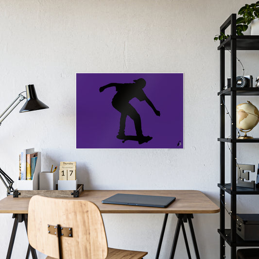 Gloss Posters: Skateboarding Purple