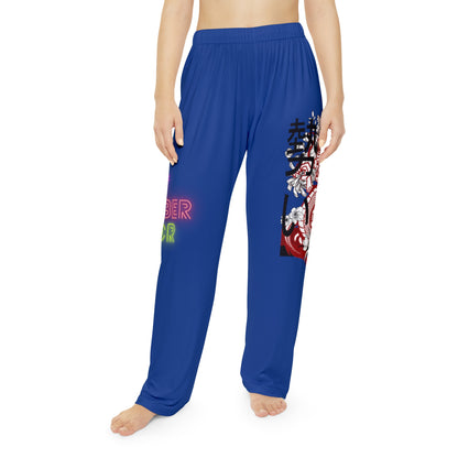 Women's Pajama Pants: Dragons Dark Blue