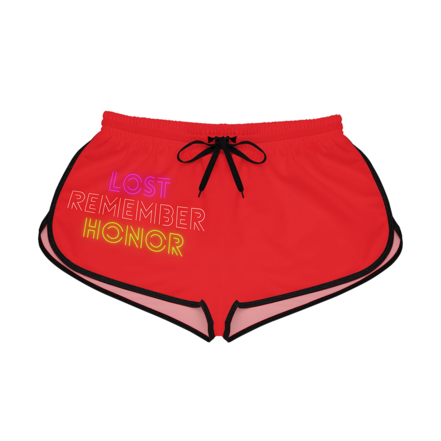 Women's Relaxed Shorts: Lost Remember Honor Red