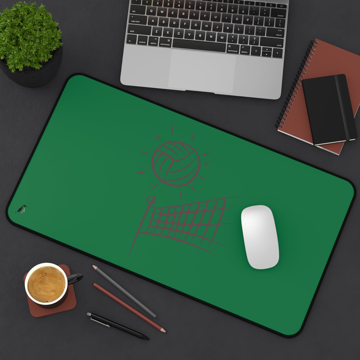 Desk Mat: Volleyball Dark Green