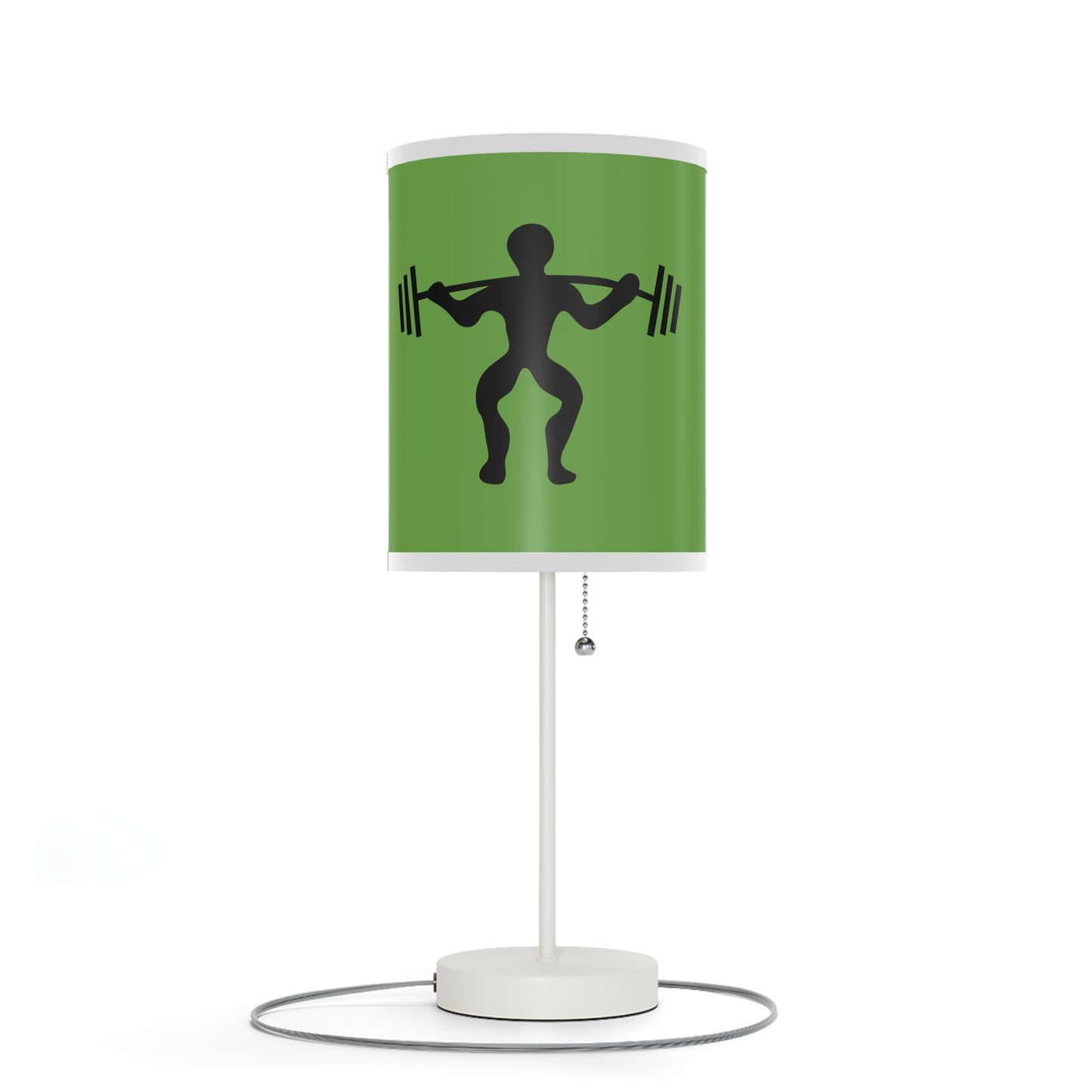 Lamp on a Stand, US|CA plug: Weightlifting Green