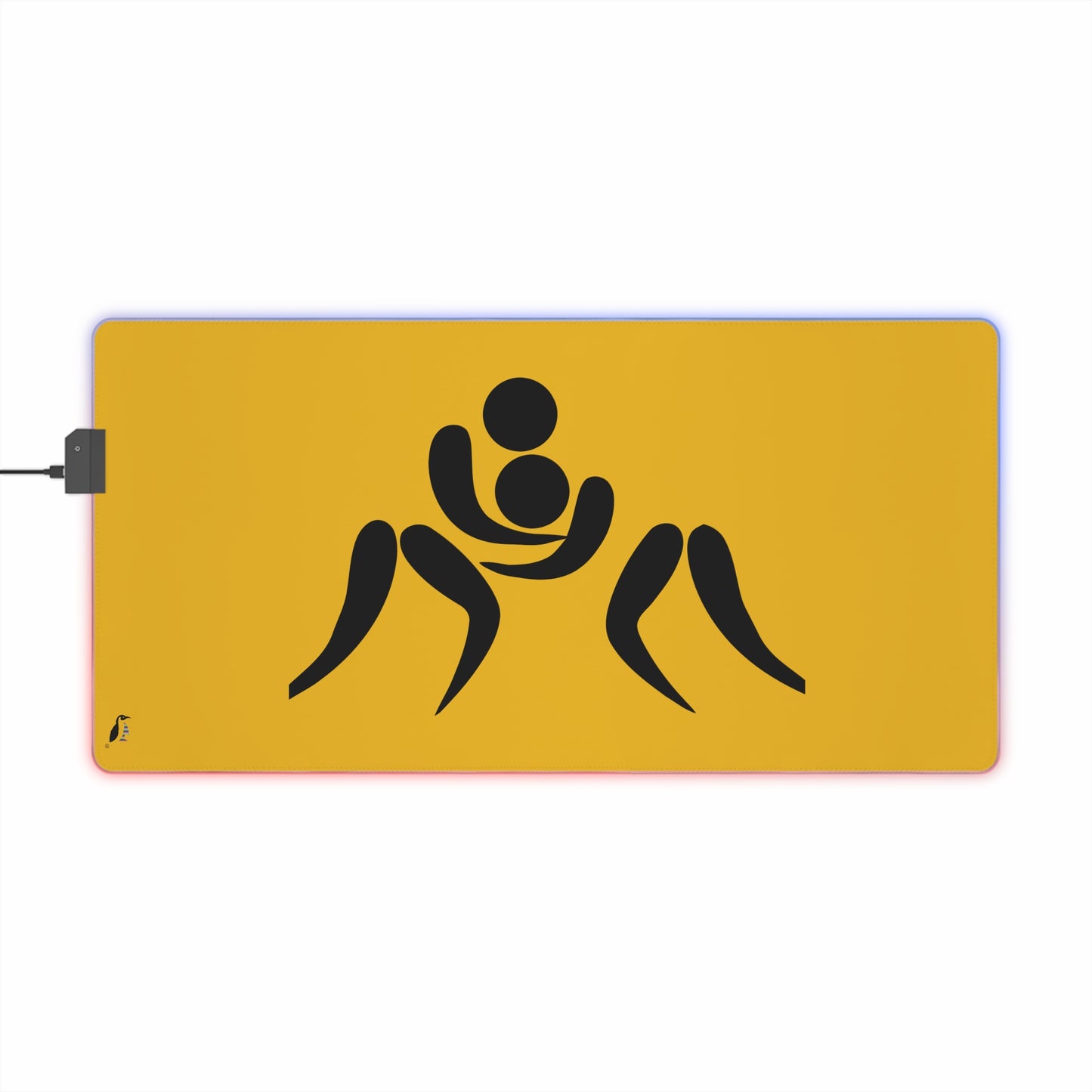 LED Gaming Mouse Pad: Wrestling Yellow