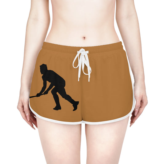 Women's Relaxed Shorts: Hockey Lite Brown