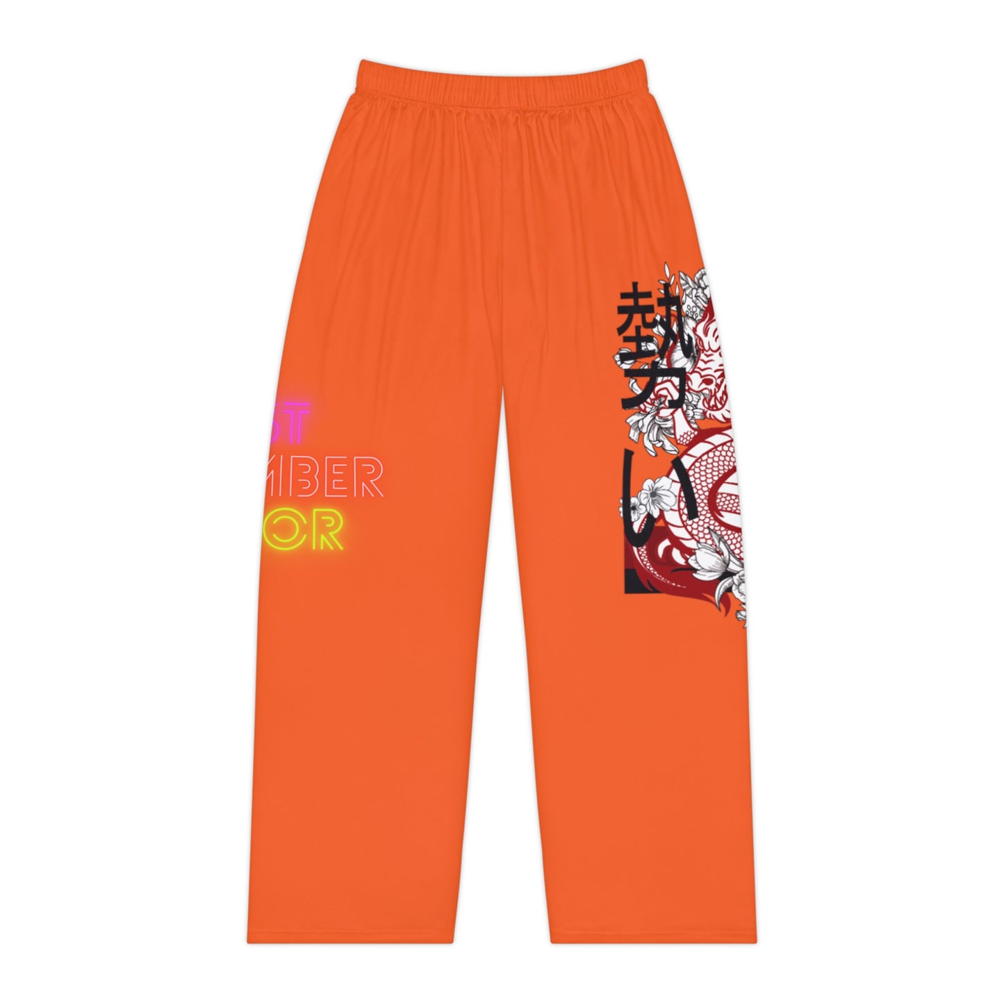 Women's Pajama Pants: Dragons Orange