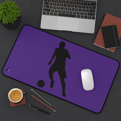 Desk Mat: Soccer Purple