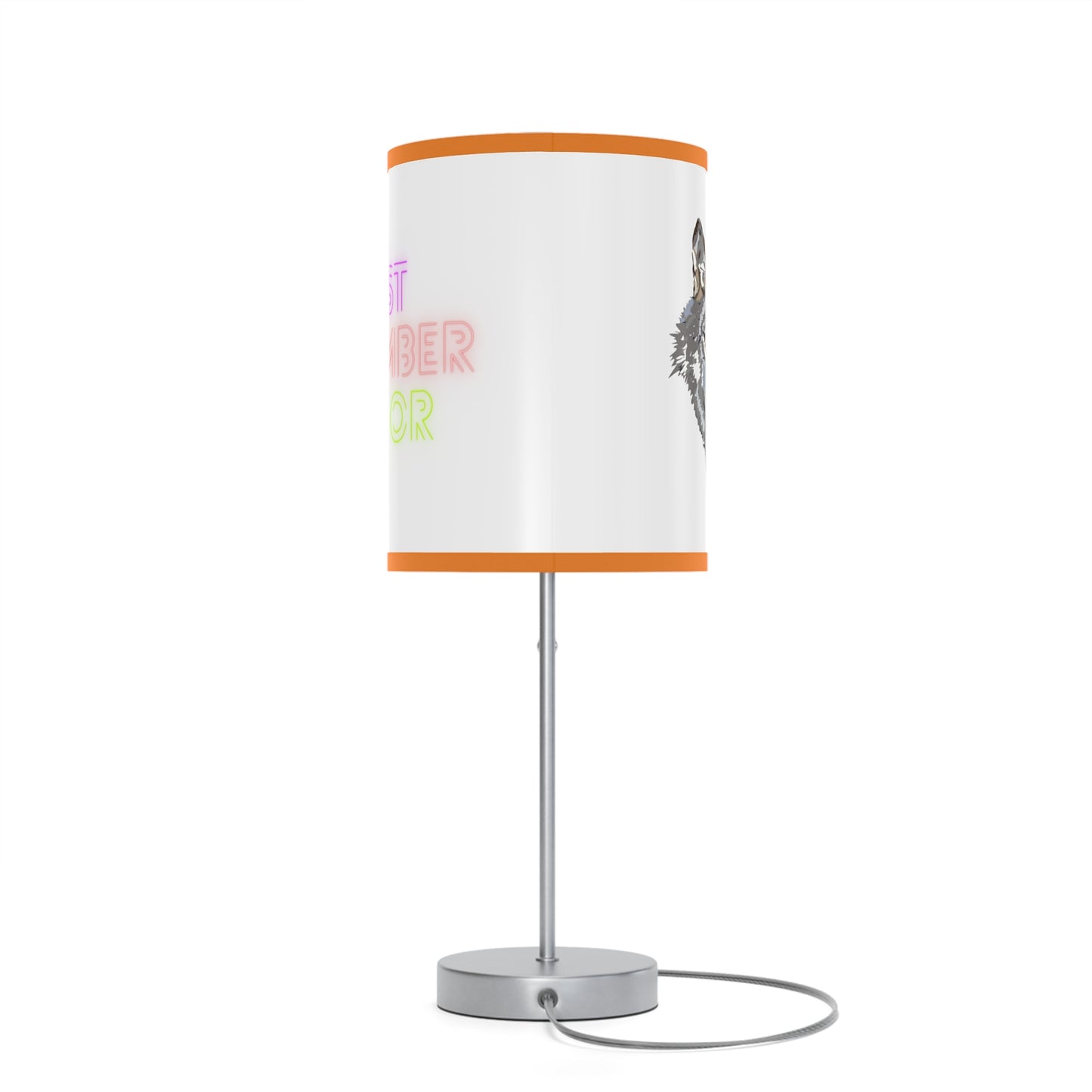 Lamp on a Stand, US|CA plug: Wolves White